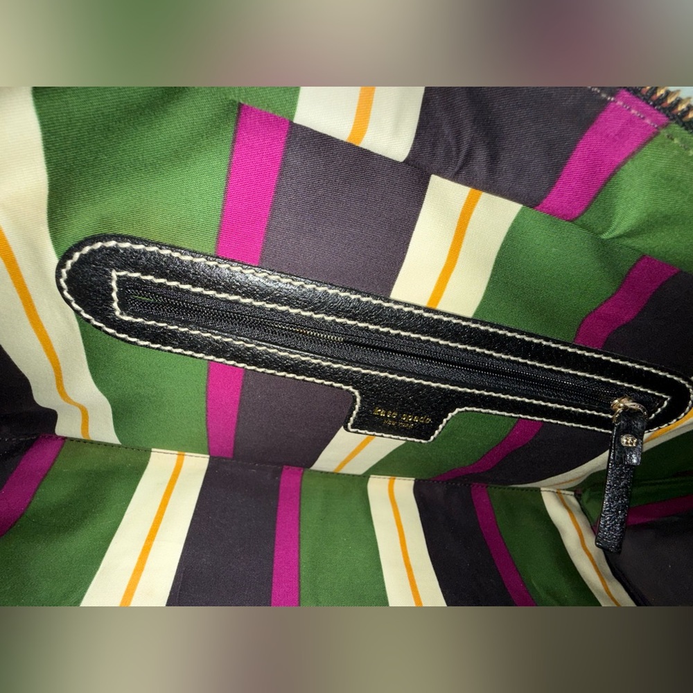 Kate Spade “Baylor” Merrywood Shoulder Bag in Black Pebbled Leather - Picture 9 of 13